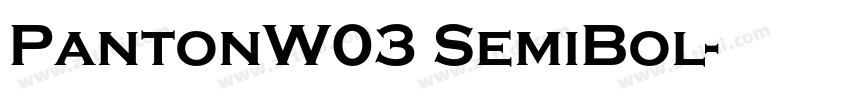 PantonW03 SemiBol字体转换